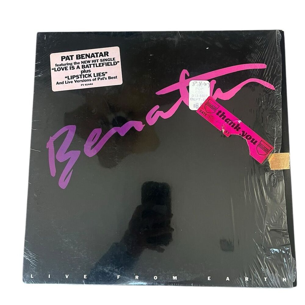 Pat Benatar Live From Earth LP 1983 Chrysalis Records Classic Rock 12"‎